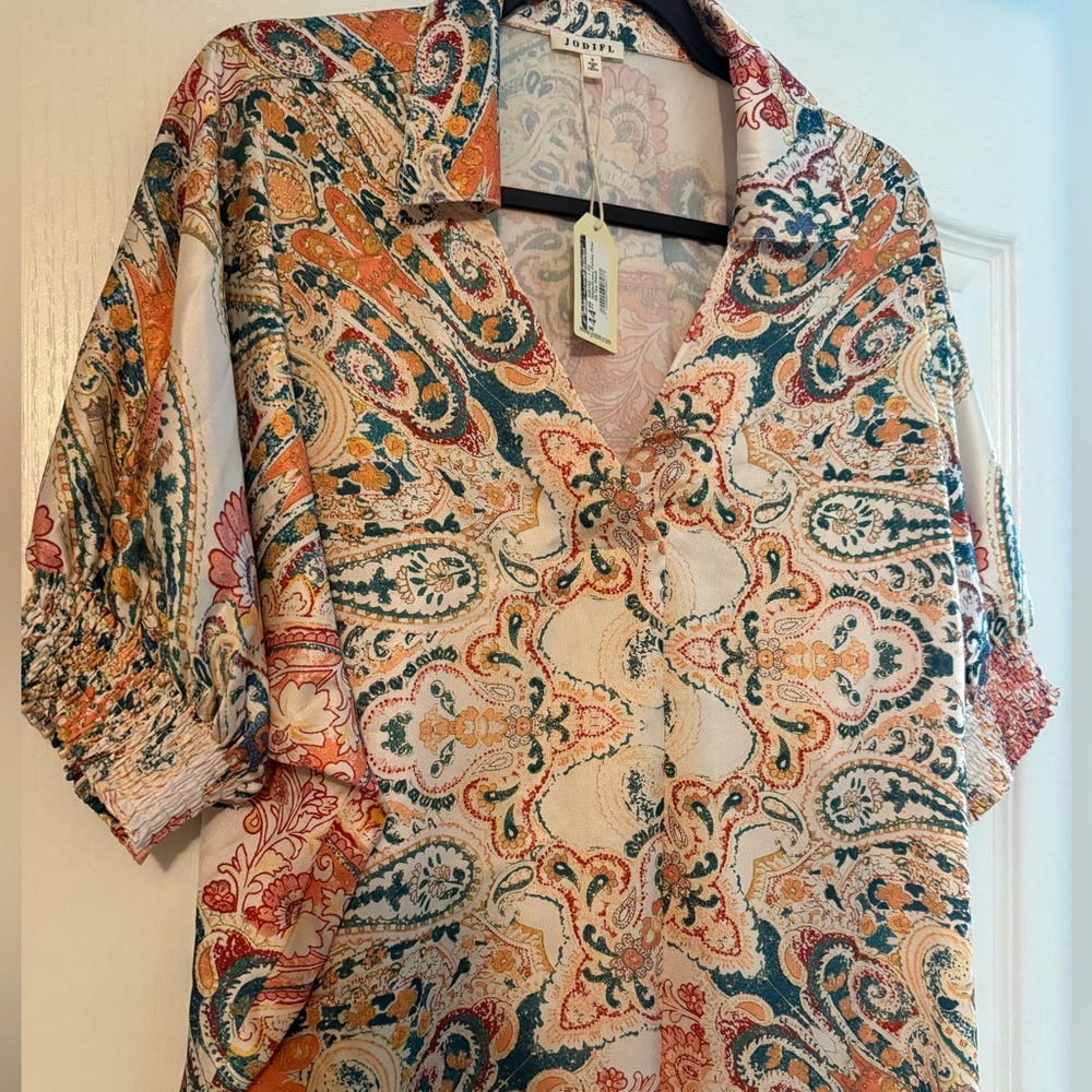 Colorful Paisley Blouse